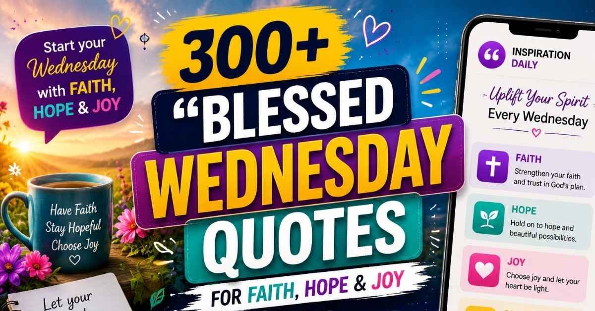 300+ Blessed Wednesday Quotes for Faith, Hope & Joy 2026
