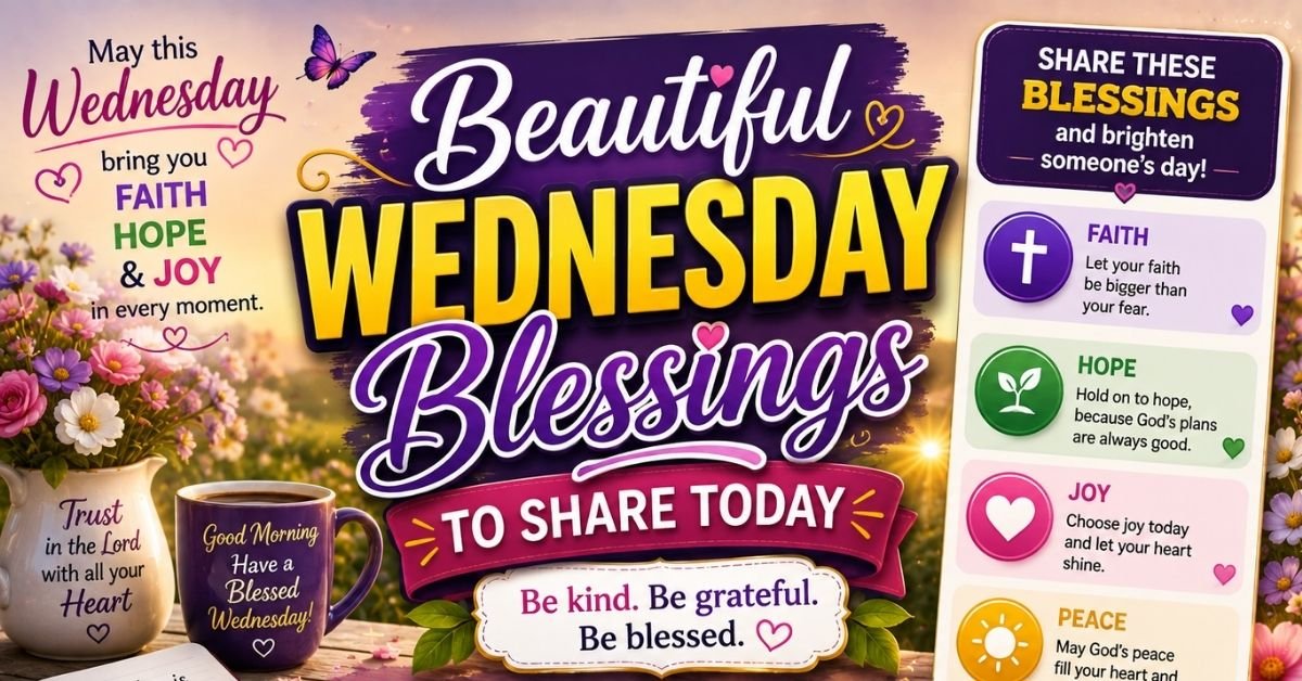 Beautiful Good Morning Wednesday Blessings Images and Quotes